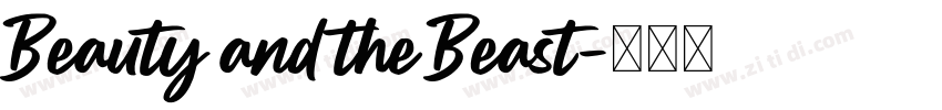 Beauty and the Beast字体转换 Beauty and the Beast字体转换